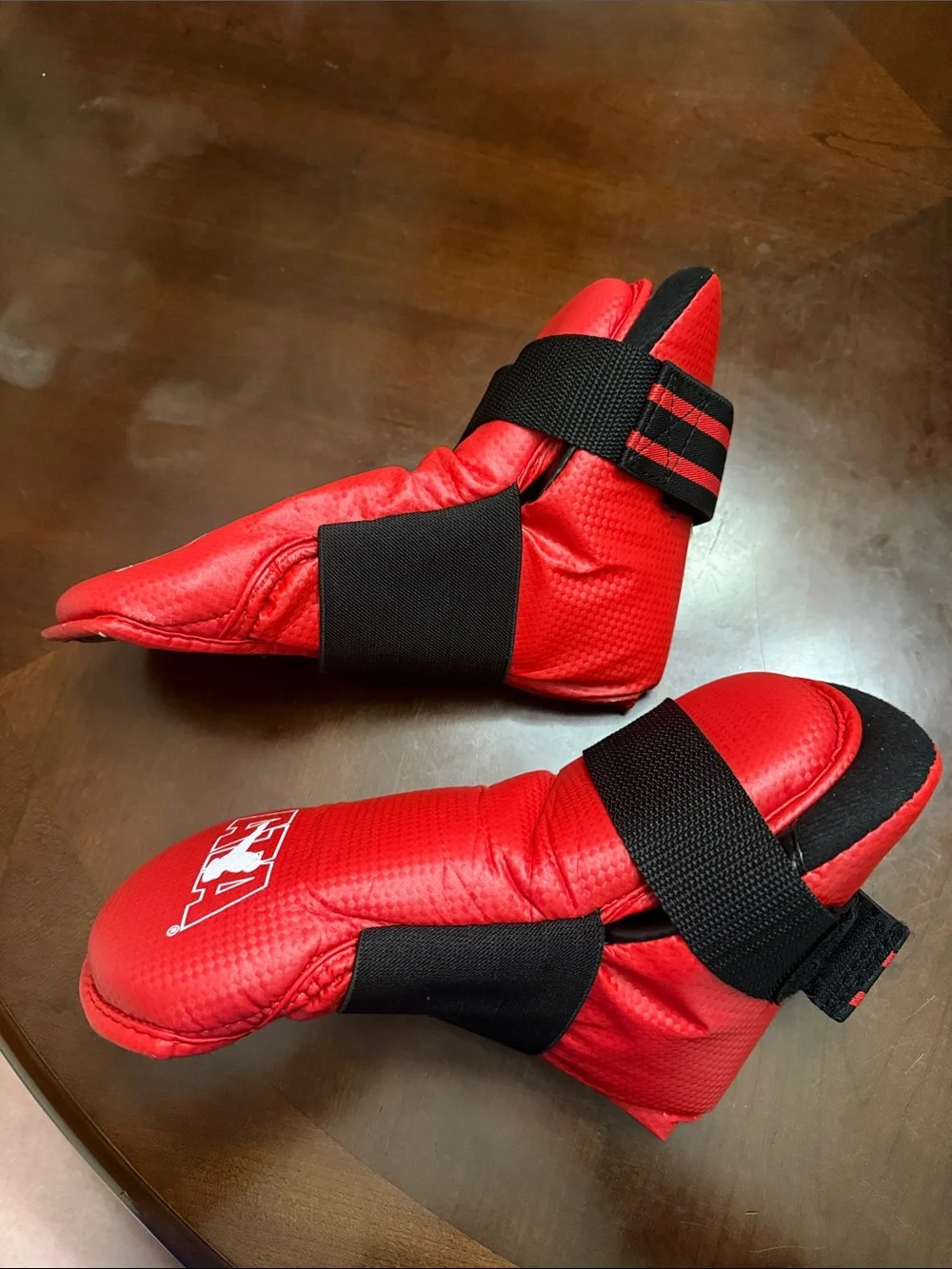 Kids Red Martial Arts Sparring Foot Guards